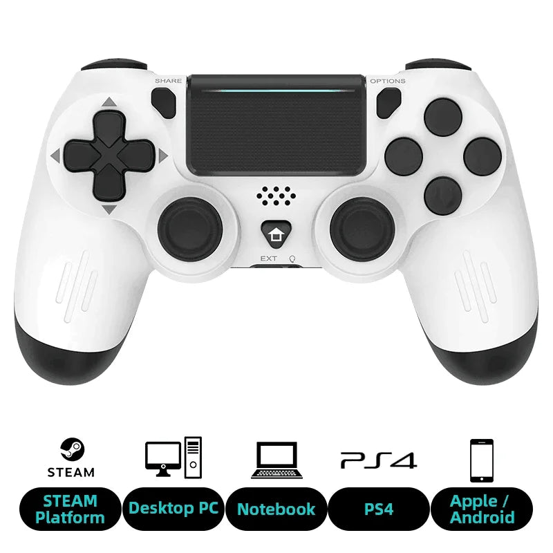 Bluetooth-kompatibler Game-Controller für PS4/Slim/Pro Wireless Gamepad für PC Dual Vibration Joystick für IOS/Android