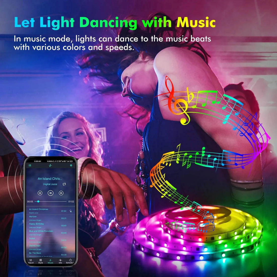 Smart LED Streifen Lichter 5050 RGB Bluetooth APP Fernbedienung USB 5V Led Band Diode Flexible Band Lampe Weihnachten zimmer Dekor